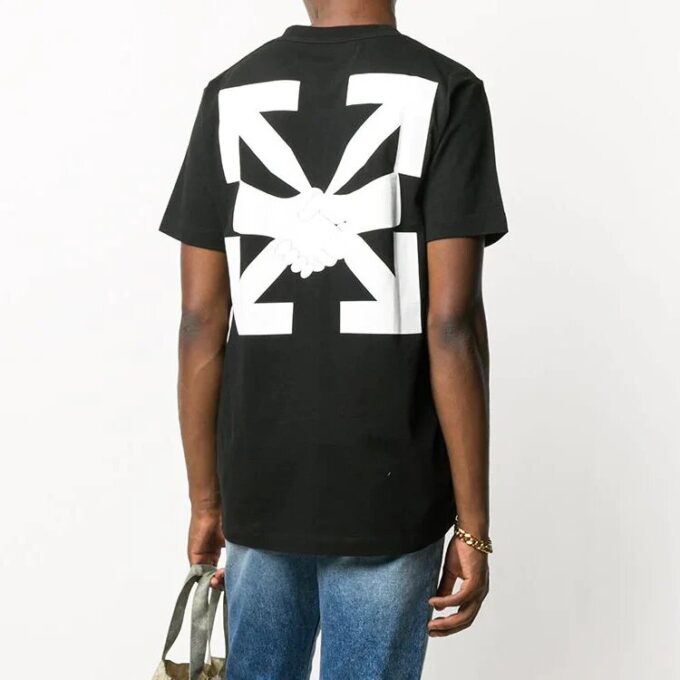 Camiseta de manga corta Agreement con estampado, color negro