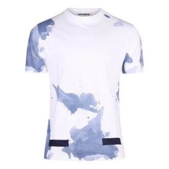 Camiseta de manga corta blanca Splash Ink