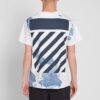 Camiseta de manga corta blanca Splash Ink