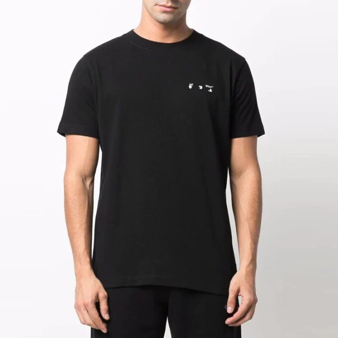 Camiseta de manga corta Caravaggio Arrow de Off-White para hombre, de color liso, en negro