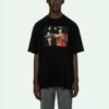 Camiseta de manga corta Caravaggio «Negro/Rojo»