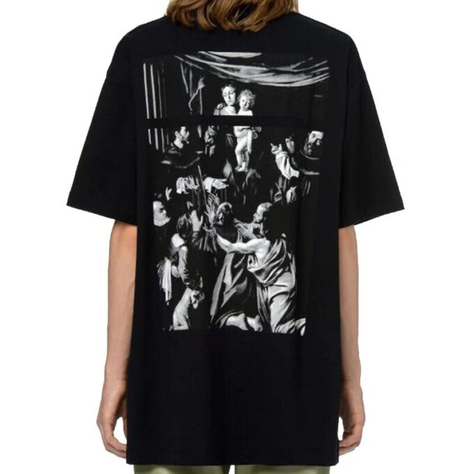 Camiseta de manga corta Caravaggio Square «Black White»