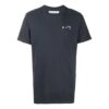 Camiseta de manga corta con aplique de logotipo FW20 para hombre, gris/blanco