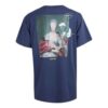 Camiseta de manga corta con aplique de pintura de Mariana para hombre, azul