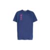 Camiseta de manga corta con aplique de pintura de Mariana para hombre, azul