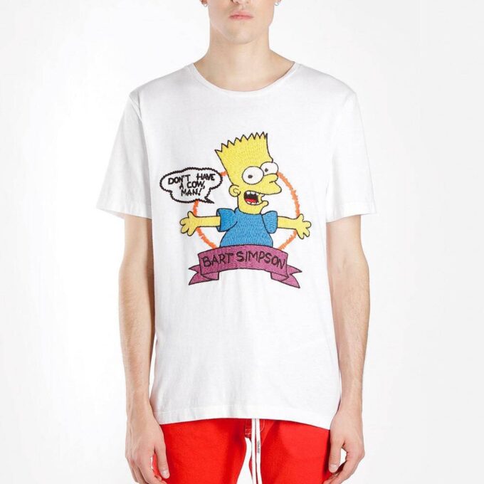 Camiseta de manga corta con bordado de flechas en la espalda SS19 Bart