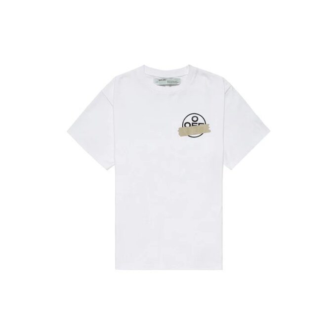 Camiseta de manga corta con cinta de flechas diagonales