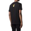 Camiseta de manga corta con cuello redondo y estampado de pintura al óleo «Negro»