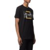 Camiseta de manga corta con cuello redondo y estampado de pintura al óleo «Negro»