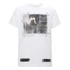 Camiseta de manga corta con estampado, color blanco