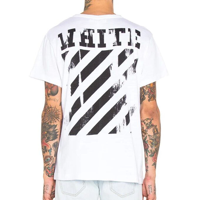 Camiseta de manga corta con estampado, color blanco