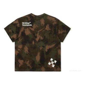 Camiseta de manga corta con estampado de camuflaje y cuello redondo oversize Camiseta de manga corta con estampado de camuflaje y cuello redondo oversize