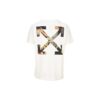 Camiseta de manga corta con estampado de flechas, color blanco