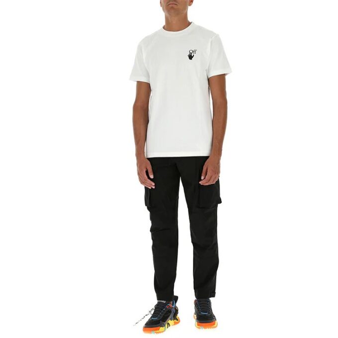 Camiseta de manga corta con estampado de flechas, color blanco
