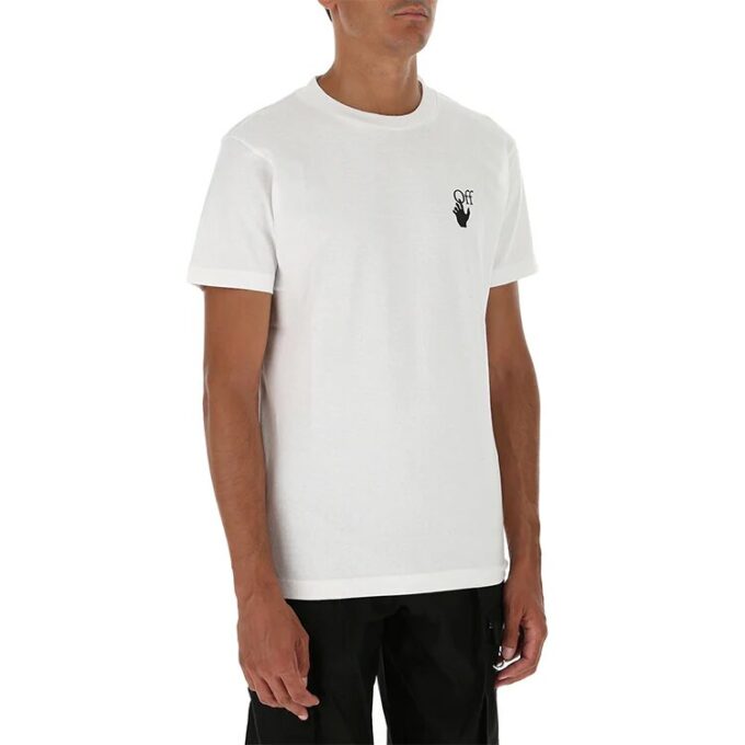 Camiseta de manga corta con estampado de flechas, color blanco