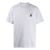 Camiseta de manga corta con estampado de flechas, corte holgado, gris