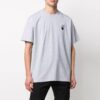 Camiseta de manga corta con estampado de flechas, corte holgado, gris