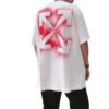 Camiseta de manga corta con estampado de flechas en blanco