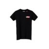 Camiseta de manga corta con estampado de flechas en la espalda, color negro