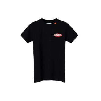 Camiseta de manga corta con estampado de flechas en la espalda, color negro Camiseta de manga corta con estampado de flechas en la espalda, color negro