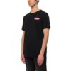 Camiseta de manga corta con estampado de flechas en la espalda, color negro
