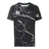 Camiseta de manga corta con estampado de flechas grandes, versión estándar, negra