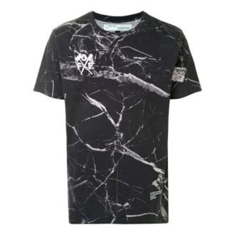 Camiseta de manga corta con estampado de flechas grandes, versión estándar, negra Camiseta de manga corta con estampado de flechas grandes, versión estándar, negra