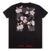 Camiseta de manga corta con estampado de flechas y flores de cerezo en blanco roto de Off-White