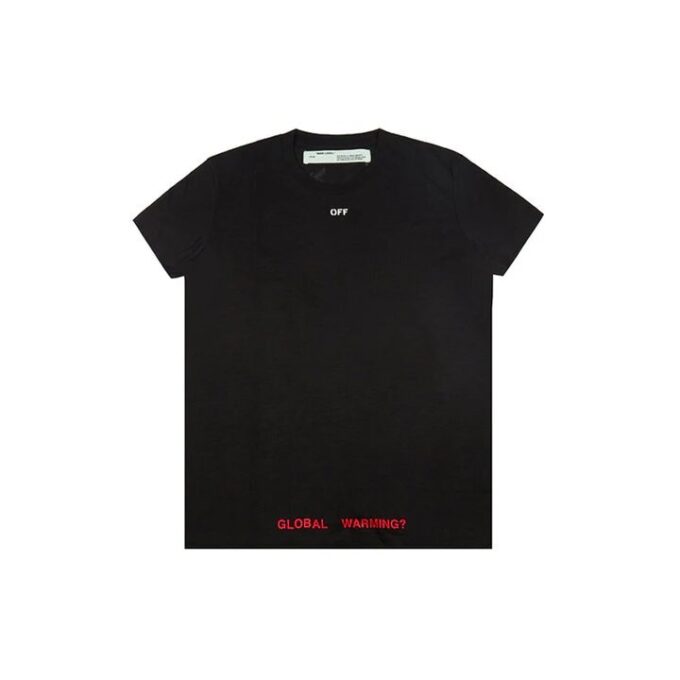Camiseta de manga corta con estampado de flechas y flores de cerezo en blanco roto de Off-White