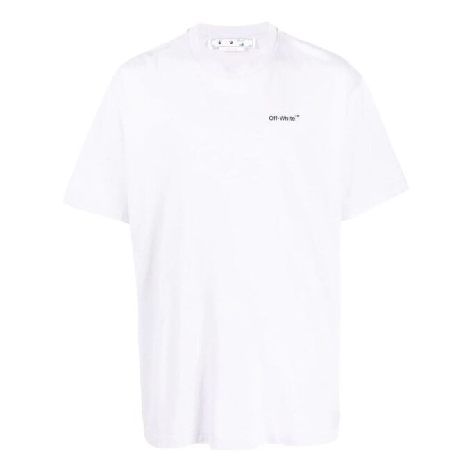 Camiseta de manga corta con estampado de logotipo alfabético FW22 «Morado claro»