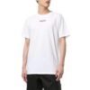 Camiseta de manga corta con estampado de trabajadores, color blanco