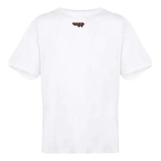 Camiseta de manga corta con estampado del logotipo, color blanco