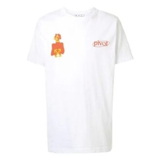 Camiseta de manga corta con estampado del logotipo, color blanco