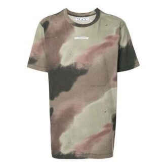 Camiseta de manga corta con estampado del logotipo de Arrows para hombre, verde, FW20
