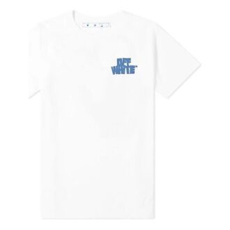 Camiseta de manga corta con estampado del logotipo en la espalda, colección SS21, color blanco Camiseta de manga corta con estampado del logotipo en la espalda, colección SS21, color blanco