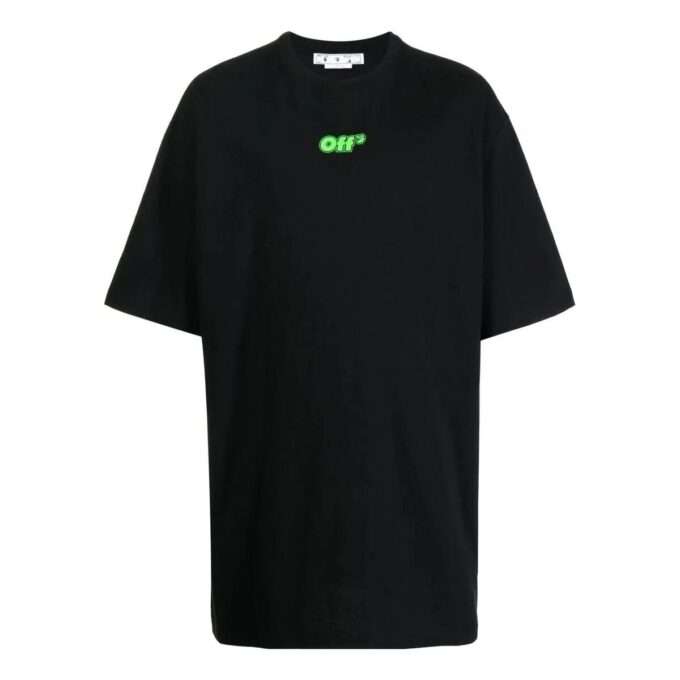 Camiseta de manga corta con estampado del logotipo «Negro»