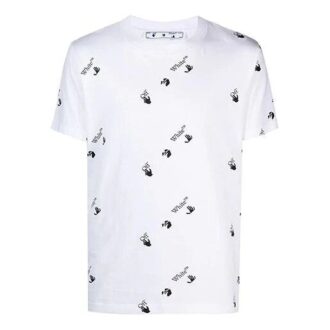 Camiseta de manga corta con estampado del logotipo SS21, color blanco Camiseta de manga corta con estampado del logotipo SS21, color blanco