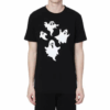 Camiseta de manga corta con estampado, negra
