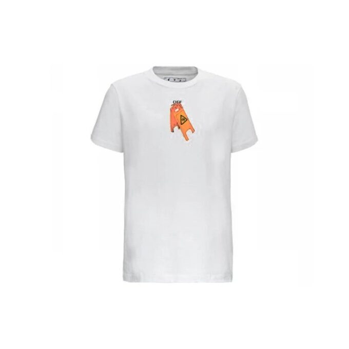 Camiseta de manga corta con estampado Pascal, color blanco