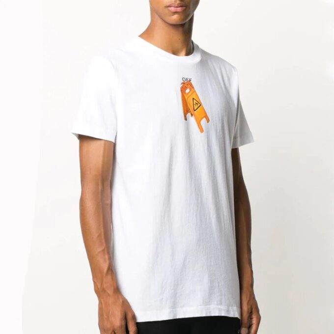 Camiseta de manga corta con estampado Pascal, color blanco