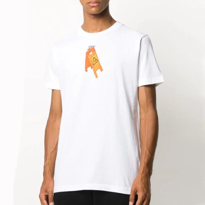 Camiseta de manga corta con estampado Pascal, color blanco
