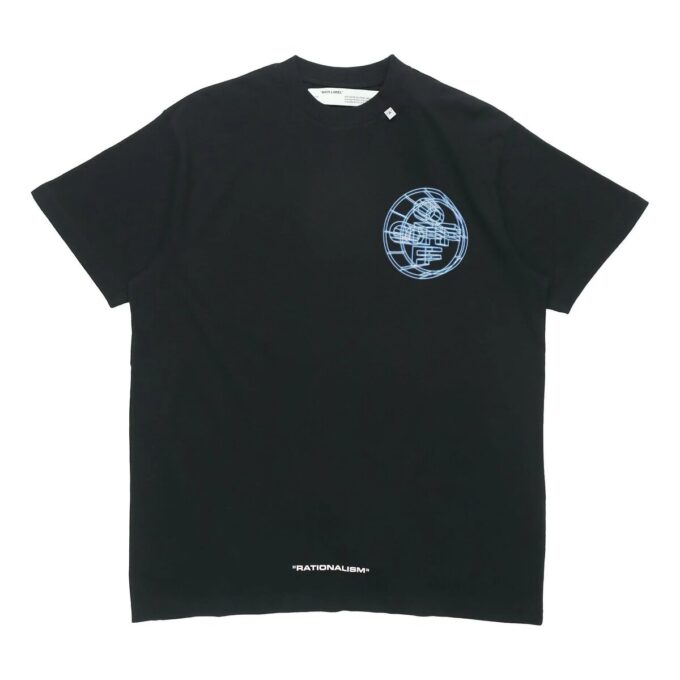 Camiseta de manga corta con estampado Rationalism, negro