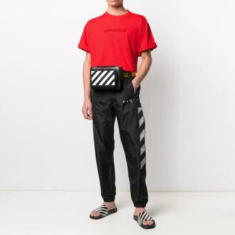 Camiseta de manga corta con estampado SS21, color rojo