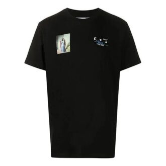 Camiseta de manga corta con estampado «The Kiss» en negro Camiseta de manga corta con estampado «The Kiss» en negro