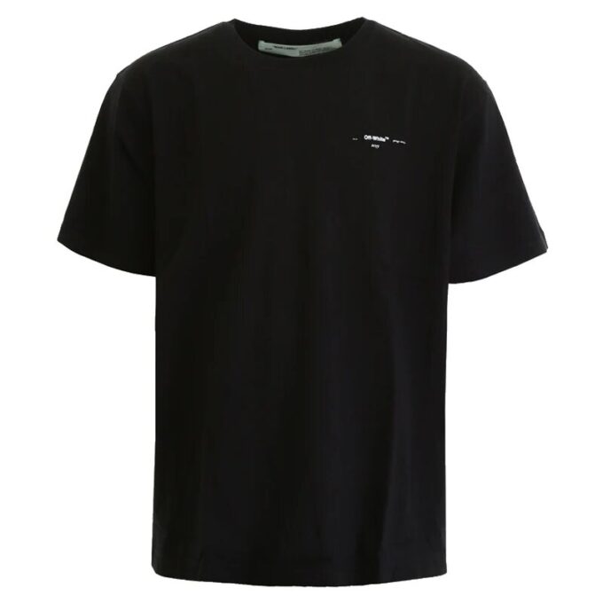 Camiseta de manga corta con flechas de colores «Negro»