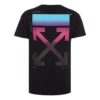 Camiseta de manga corta con flechas degradadas para hombre