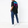 Camiseta de manga corta con flechas degradadas para hombre
