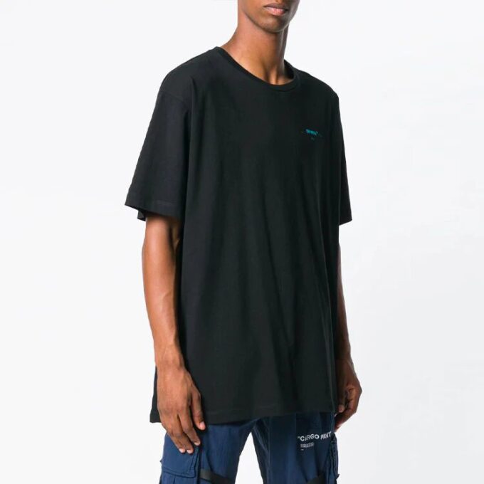 Camiseta de manga corta con flechas degradadas para hombre