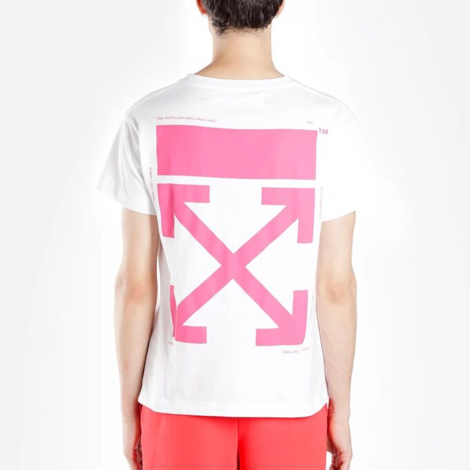 Camiseta de manga corta con gafas Bart blancas de Virgil Abloh para hombre