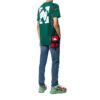 Camiseta de manga corta con logo impreso, verde